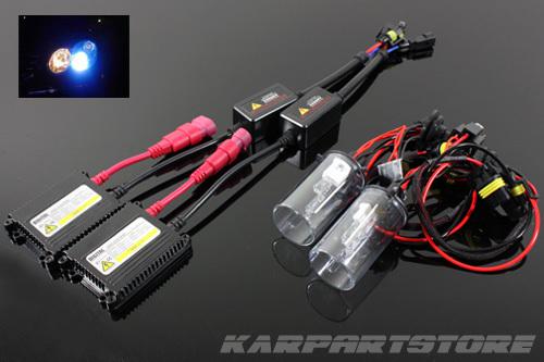 H4/hb2/9003 10000k plasma blue hid conversion kit slim ac ballast low headlights