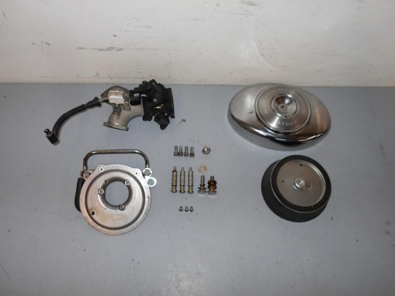 #1378 - 2001 01 02 harley softail fat boy flstf  throttle body & k&n filter