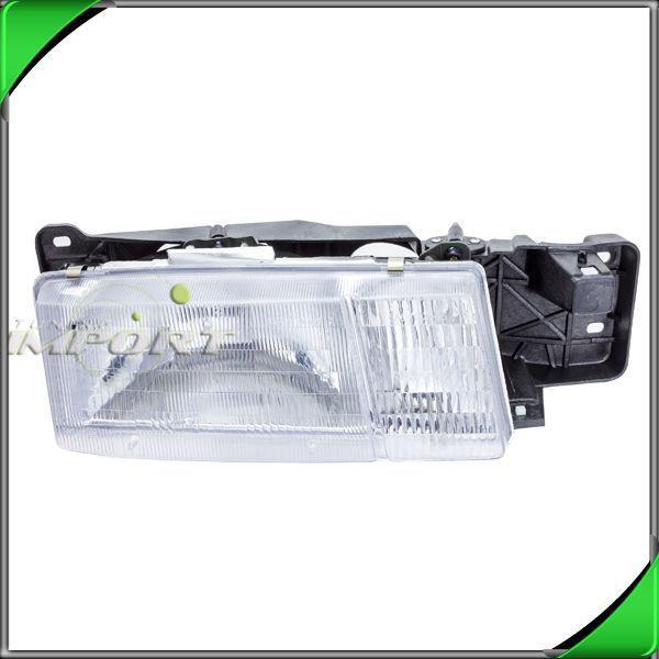 91-94 chevrolet cavalier clear chrome passenger right head light lamp bracket