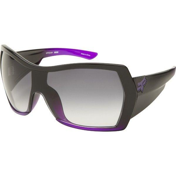 Fox racing the accolade womens sunglasses polished black/purple/gray one size