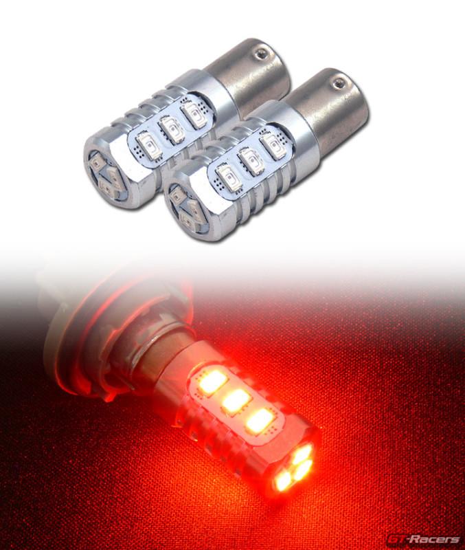 2x red 1156 ba15s base 12 5730 smd led rear turn signal light lamp bulb 12v 1159