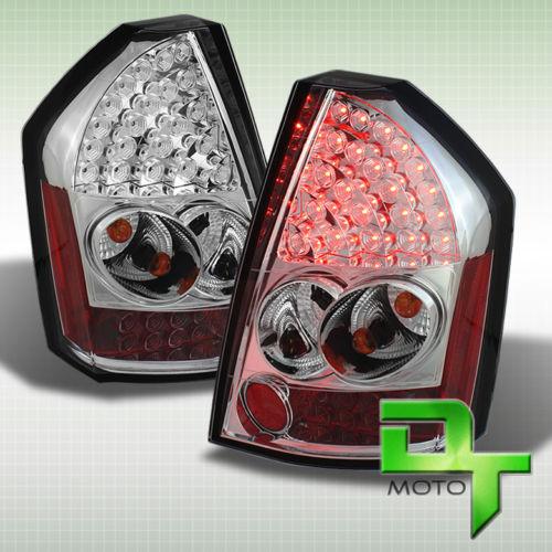 08-10 chrysler 300c philips-led perform clear tail lights lamps left+right