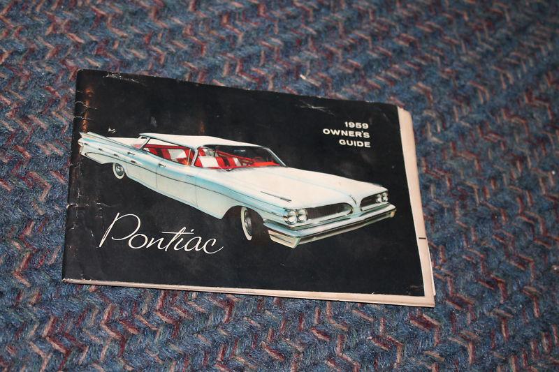 Pontiac 1959 owners guide manual