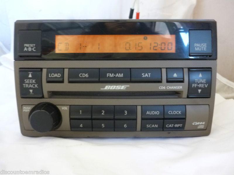 04-05 nissan altima bose radio 6 disc cd tan face 28185-zb20b factory *