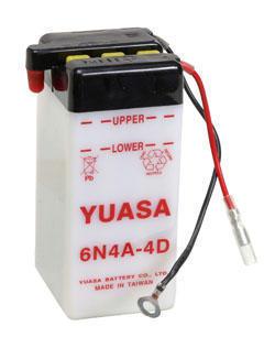 Yuasa battery conventional 6n4a-4d fits yamaha xt200 1982-1983