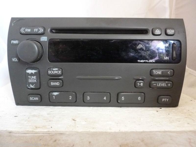 04-05 cadillac deville seville am fm radio cd player 25752109 factory *