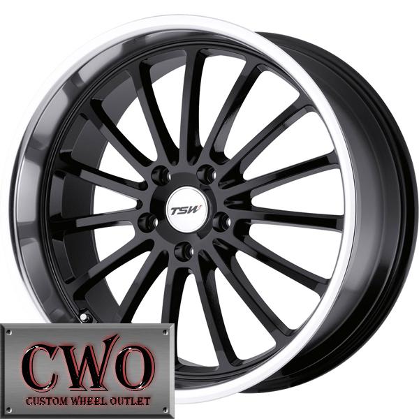 17 black tsw zolder wheels rims 5x120 5 lug cts bmw 1 3 series acura tl rl gto