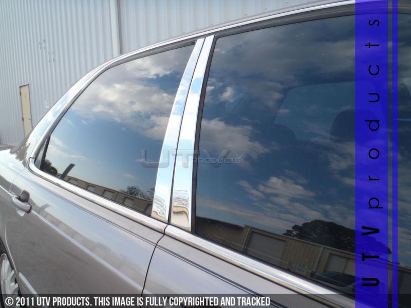 2012 honda civic 4pc stainless steel beveled chrome pillars posts 