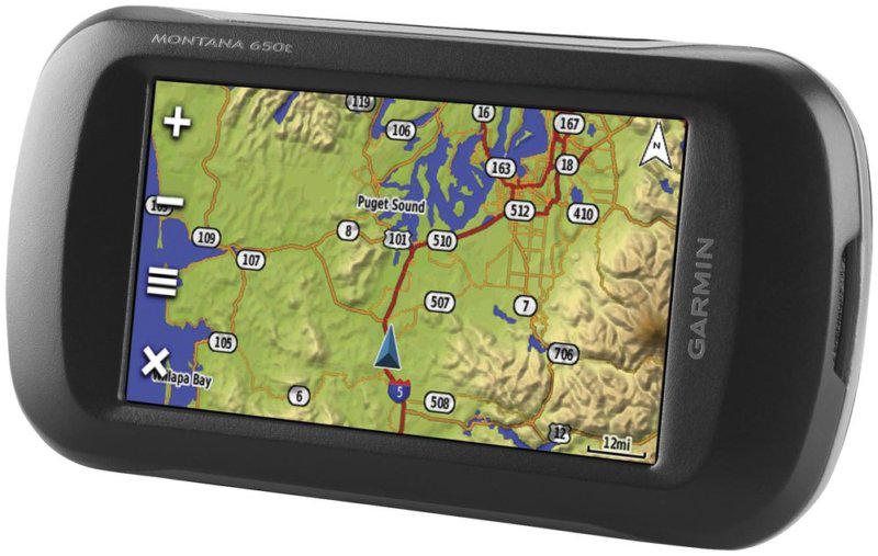 Garmin montana 650t navigation device with 4 inch touchscreen and camera black