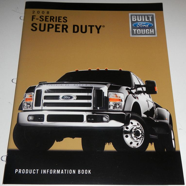 2008 ford f-series super duty product information book brochure ft xl xlt fx4 +