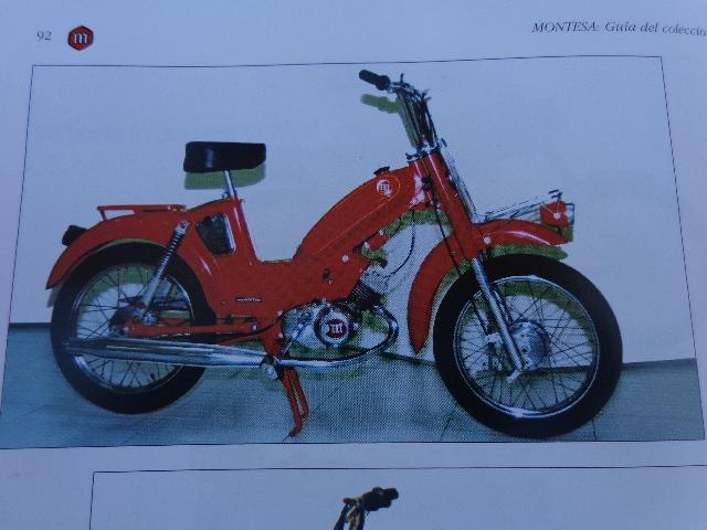 Montesa front fender red moped 50.
