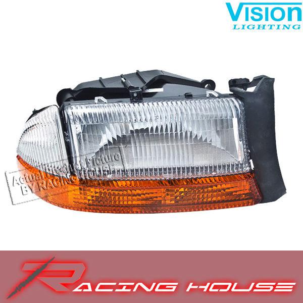 Right passenger side headlight kit unit 1998-2003 dodge dakota durango