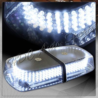 240 led magnetic roof top emergency hazard warning tow strobe light lamp - white