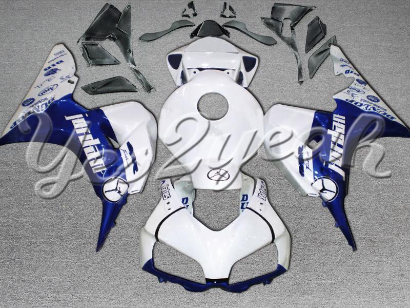 Injection molded fit fireblade cbr1000rr 06 07 blue white abs fairing zn596