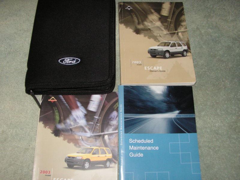 2003 ford escape owners guide w/extras