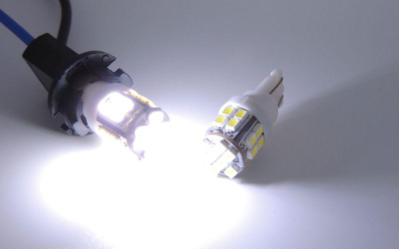 2x t10 921 194 12v bright white led back up backup reverse light bulb lamp 0624#