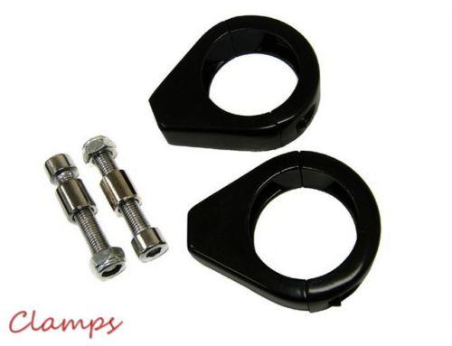 Motorcycle turn signal clamps for harley softail mount bracket 41mm fork black