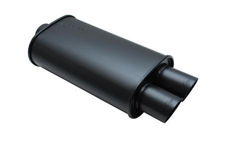 Vibrant performance streetpower flat black universal muffler 1148