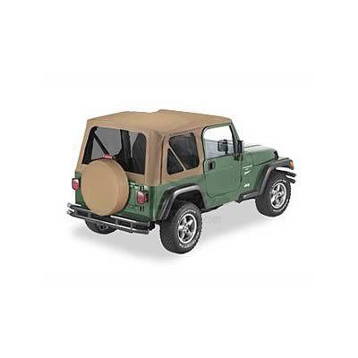 Bestop soft top sailcloth replace-a-top cloth spice tinted windows jeep wrangler