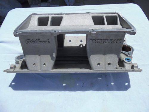 Edebrock victor tunnel ram small block chevy flatbottom v drive jet boat save nr