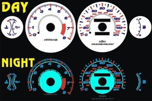 Dodge avenger 140 mph with oil white face glow gauges 1995 1996 1997 1998 1999