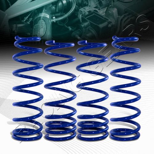 Suspension blue coil lowering lower springs kit fit 92-95 honda civic front+rear