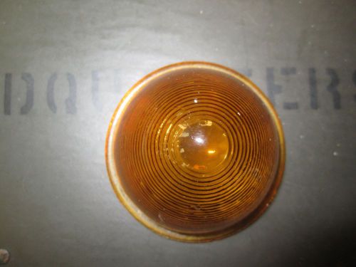 Vintage amber bee hive marker light lens. the griffin lamp co. series 100