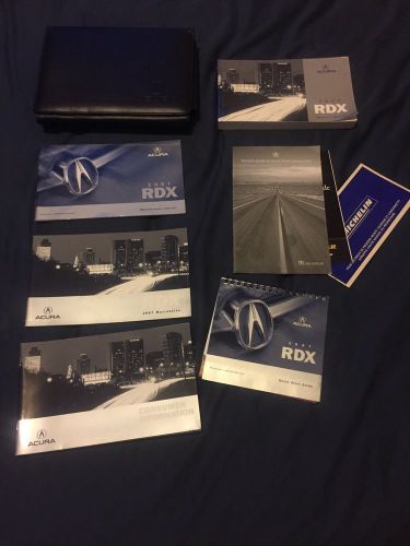 2007 acura rdx owners manual with case book set 2007-2010 07 08 09 10