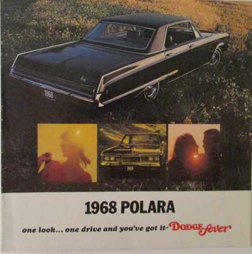 1968 dodge polara sales brochure color original