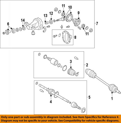 Subaru oem 13-15 brz-rear shaft &amp; joint assembly 28491ca000