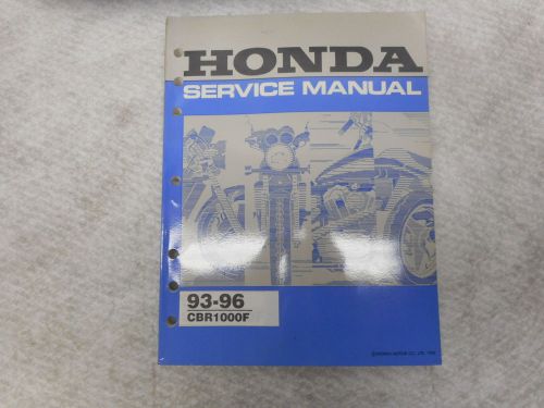 Honda 1993-1996 cbr 1000 f  factory service manual,#61mz200.