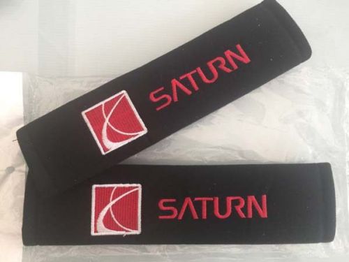 2 x pads auto seat belt shoulder pad cover nice gift hand-made saturn