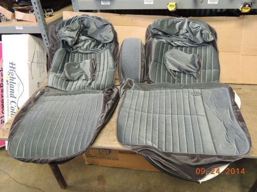 81-88 monte carlo/regal new charcoal bench seat covers upholstery ss armrest