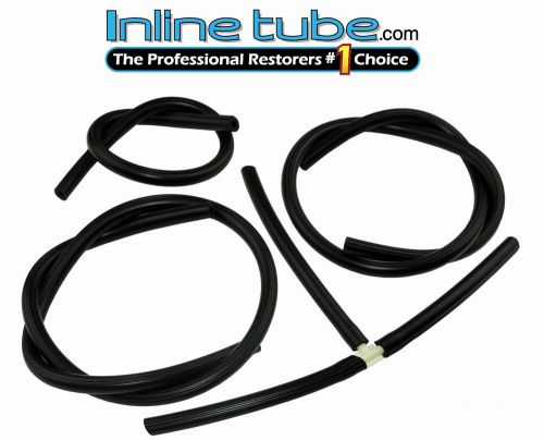 1971-72 oldsmobile engine vacuum hose set 455 350 auto trans black hose 8pc