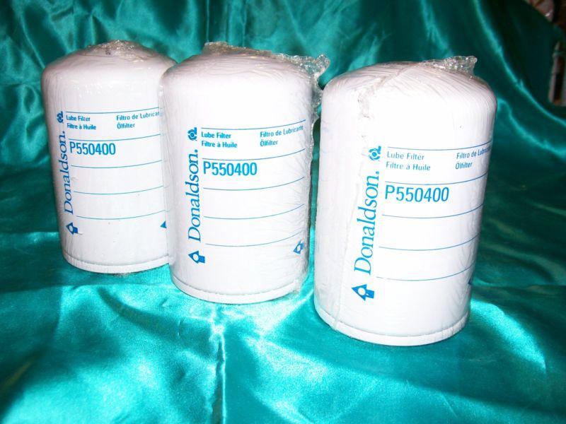 Lot of 3 ---donaldson oil filter p550400 ---new original packaging