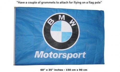 New bmw flag banner sign blue motorsport power 3x5 feet m5 m6 m3