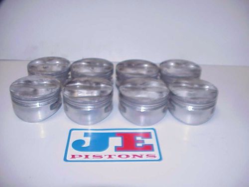 8 je sb chevy 18° big dome forged pistons 4.160&#034;-1.070-927 ump woo late model r4