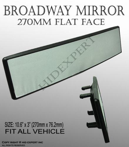 Icbeamer chevorolet broadway clip on rear view flat mirror 270mm white yb9307