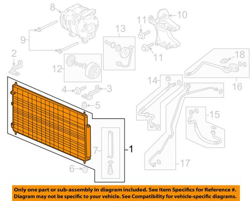 Honda oem 11-13 odyssey air conditioner-condenser 80110tk8a01