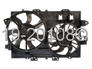 New radiator or condenser cooling fan assembly fits chevy equinox &amp; pontiac