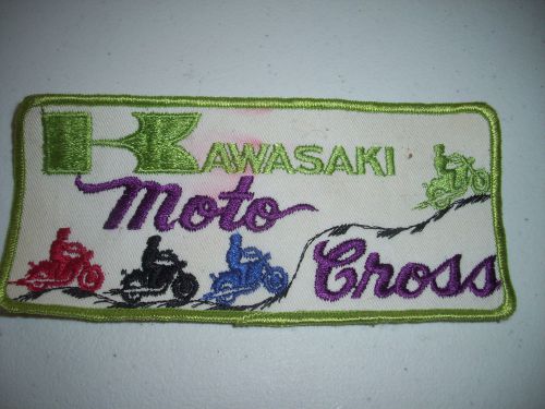 Kawasaki moto cross patch badge bike dirt bike motorcycle mancave shop vintage?