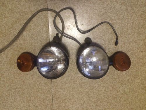 Snow plow lights round