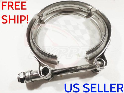 Nyppd 3.5&#034; exhaust turbo down pipe 304 stainless vband v band v-band clamp 3 1/2