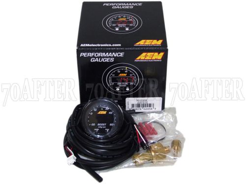 Aem 30-0308 x-series electronic 60psi/4bar turbo boost pressure gauge meter