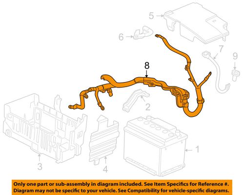 Chevrolet gm oem 11-15 cruze-battery cable 13291347