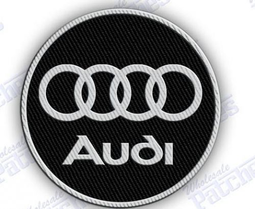 Audi   iron on embroidery patch 3.0 x 3.0 embroidered patches racing car auto