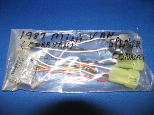 Crutchfield dodge 1987 caravan wiring harness for aftermarket radio/speakers