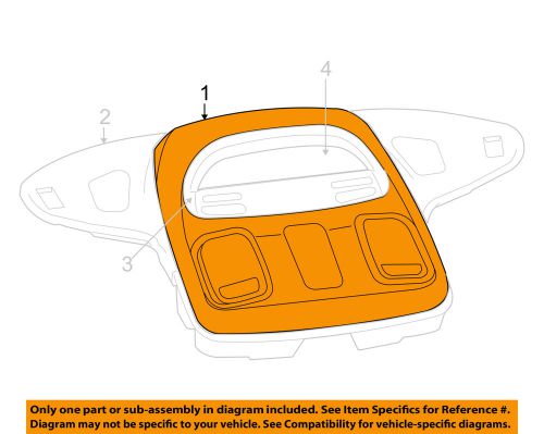 Dodge chrysler oem 06-09 ram 2500 overhead console-console housing 1dk78bd1aa