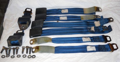 Ford blue seat belts seatbelts falcon cougar mustang 1697