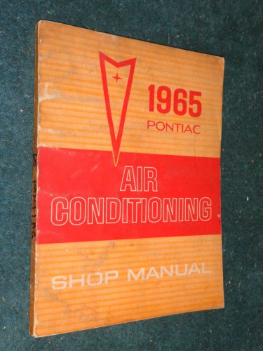 1965 pontiac air conditioning shop manual original a.c. book!